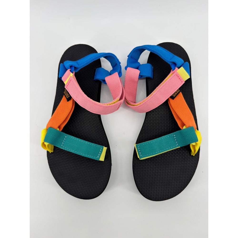 Teva Original Universal Multi-Color Block Sandals Womens 8 Retro